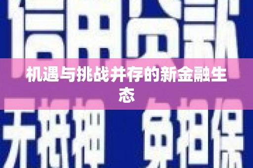 吉水机遇与挑战并存的新金融生态