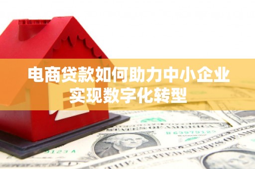 吉水电商贷款如何助力中小企业实现数字化转型