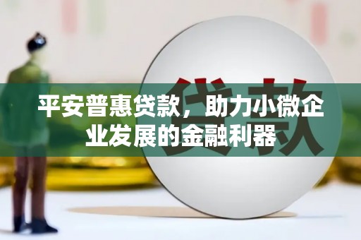 吉水平安普惠贷款，助力小微企业发展的金融利器
