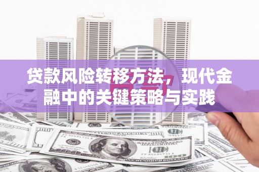 吉水贷款风险转移方法，现代金融中的关键策略与实践