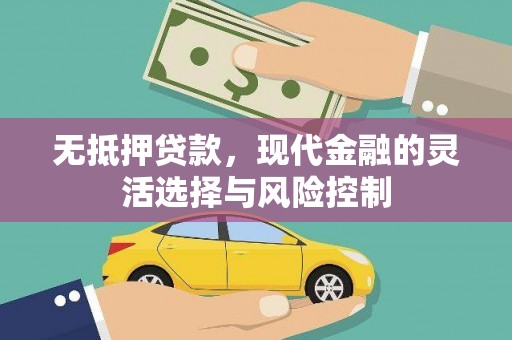 吉水无抵押贷款，现代金融的灵活选择与风险控制