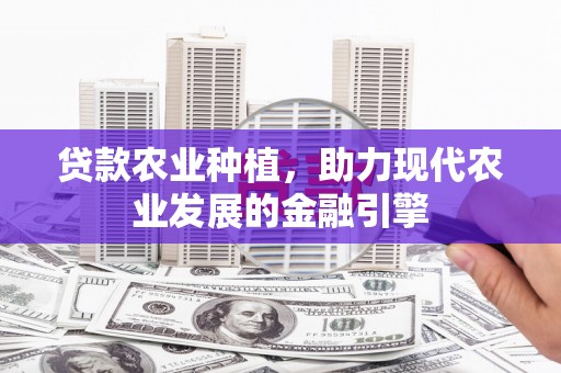 吉水贷款农业种植，助力现代农业发展的金融引擎