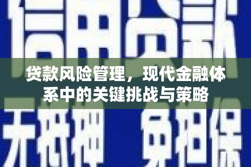 吉水贷款风险管理，现代金融体系中的关键挑战与策略