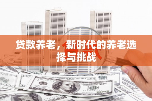 吉水贷款养老，新时代的养老选择与挑战