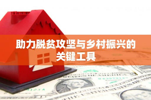 吉水助力脱贫攻坚与乡村振兴的关键工具